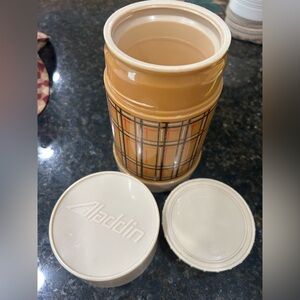 Vintage Aladdin’s Best Buy Thermos Bottle Plaid‎ Wide Mouth